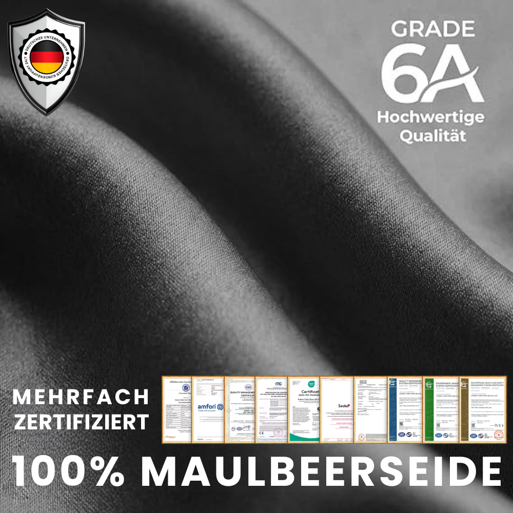 Längerfrisch Seiden Schlafhaube "Schleife"
