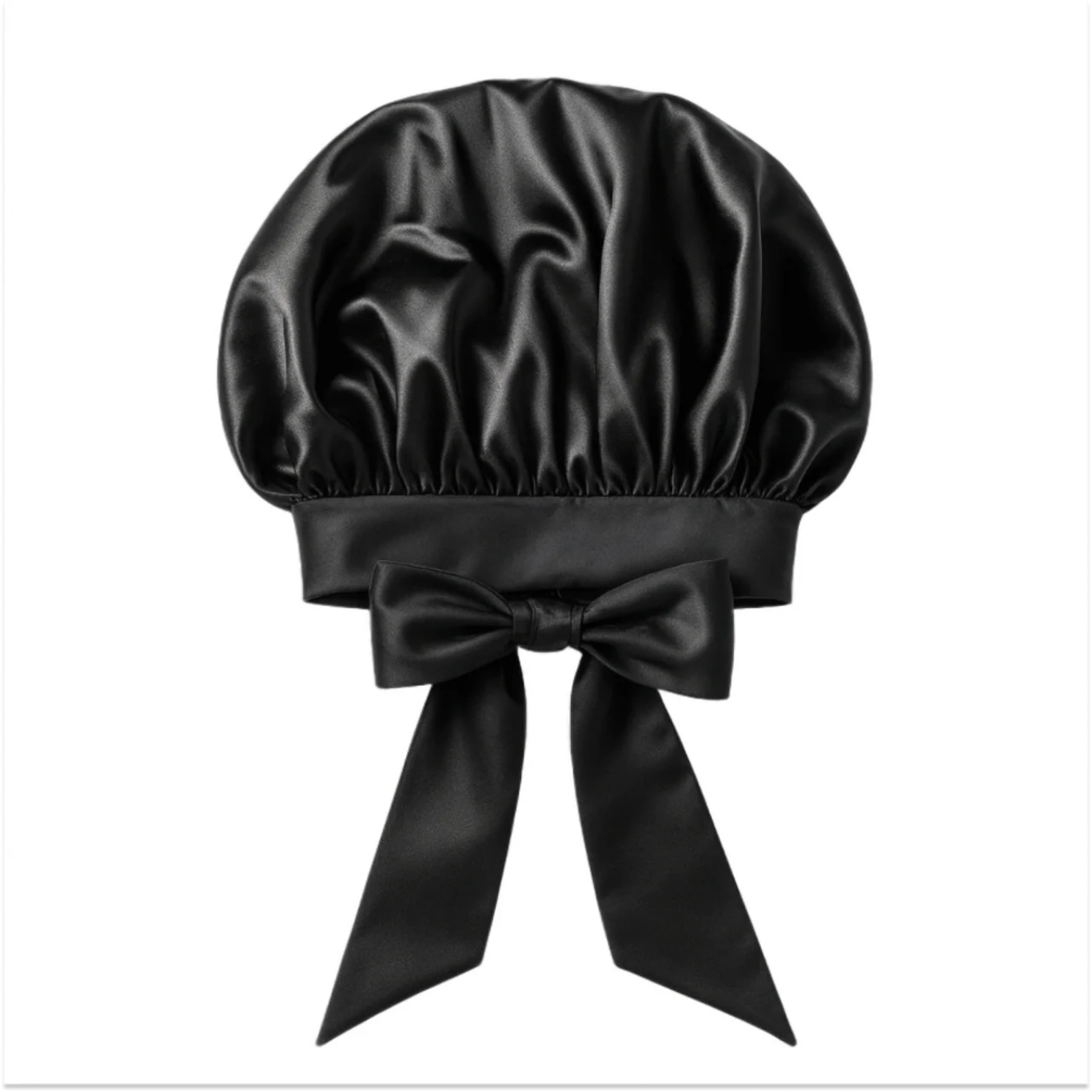 Längerfrisch Seiden Schlafhaube "Schleife"