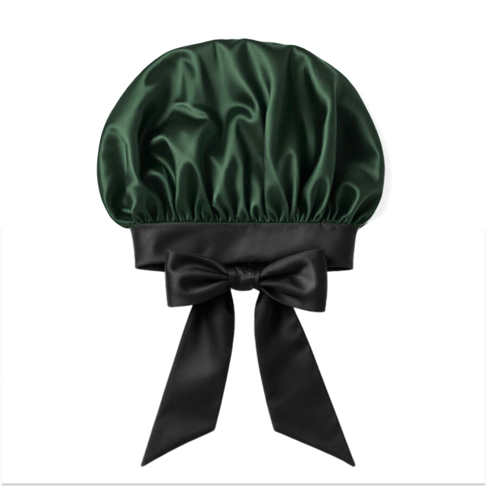 Längerfrisch Seiden Schlafhaube "Schleife"