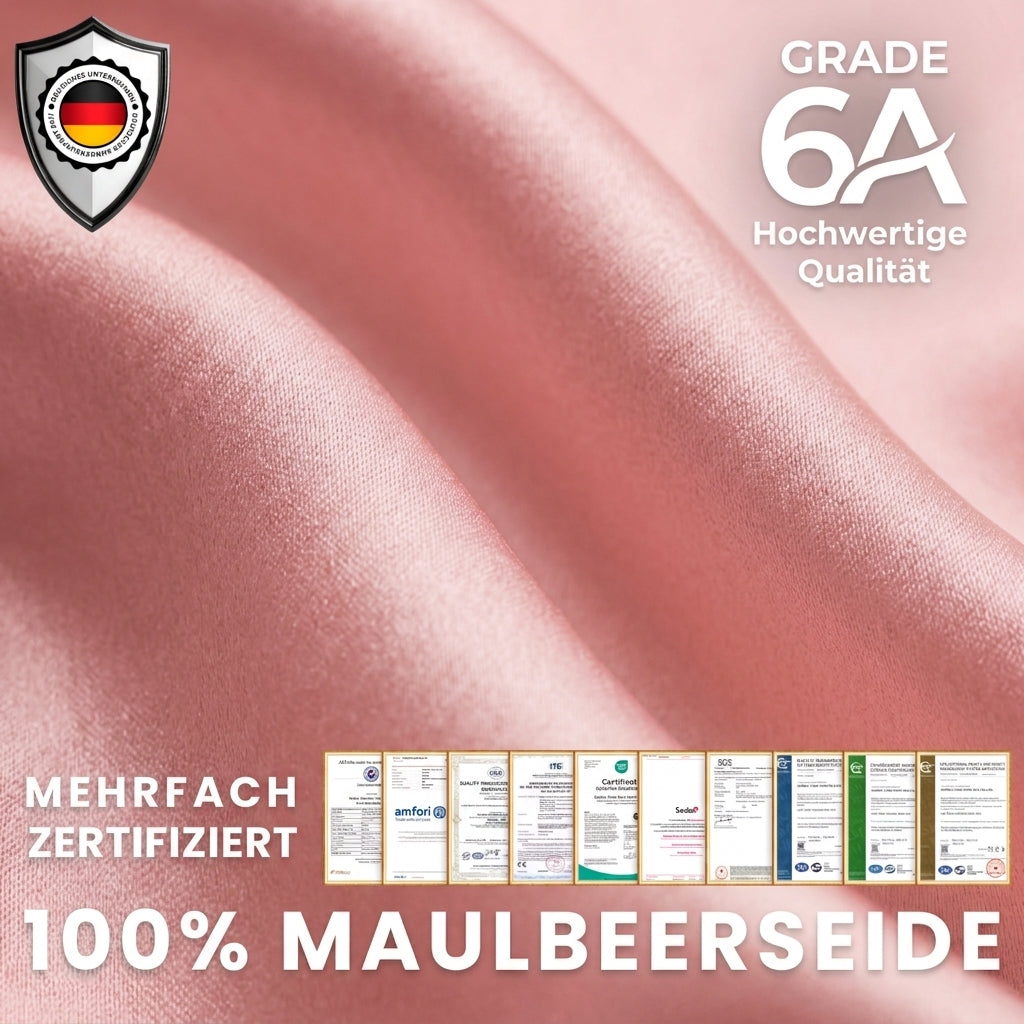Längerfrisch Seiden Schlafhaube "Schleife"